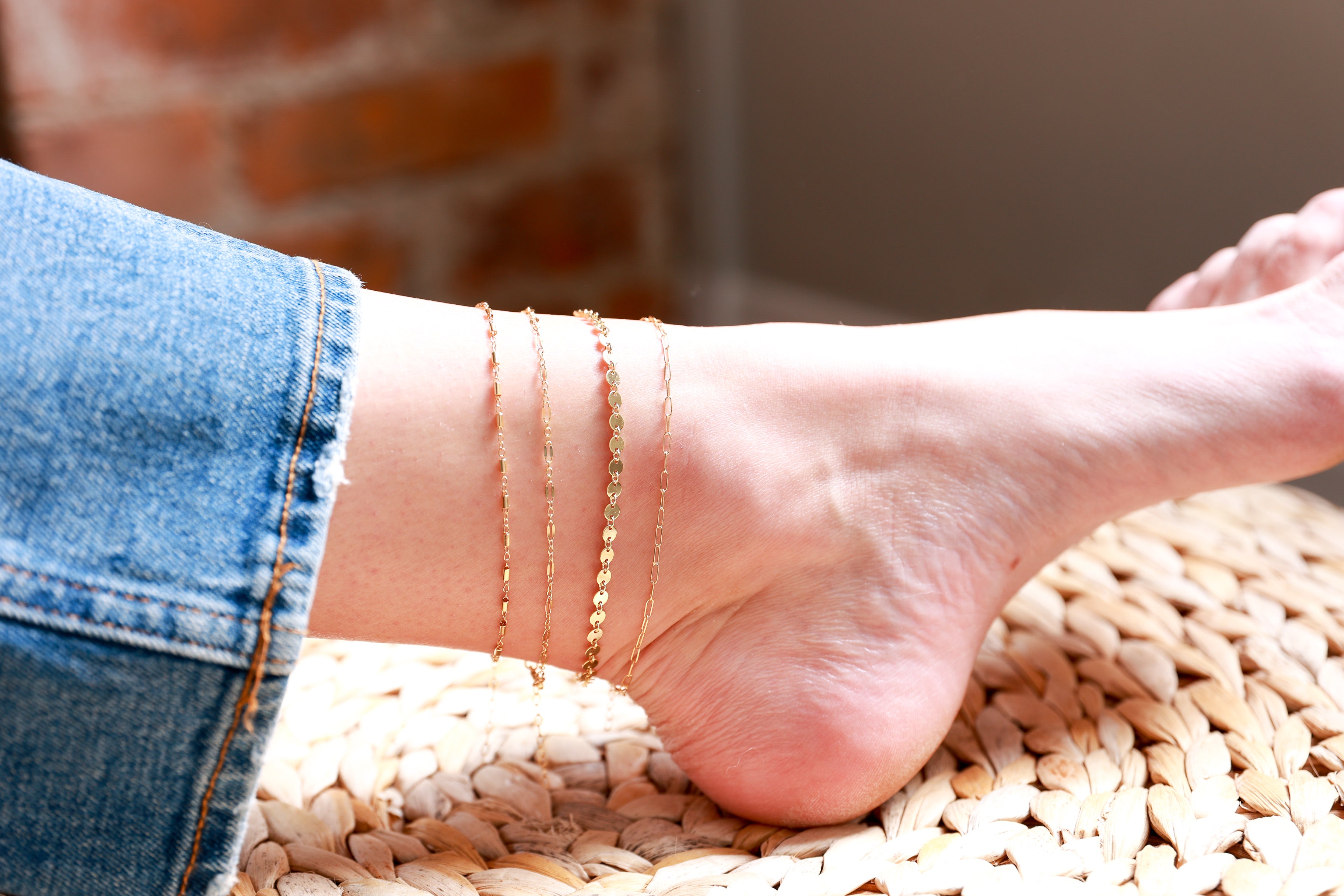 Paper Clip Chain Anklet