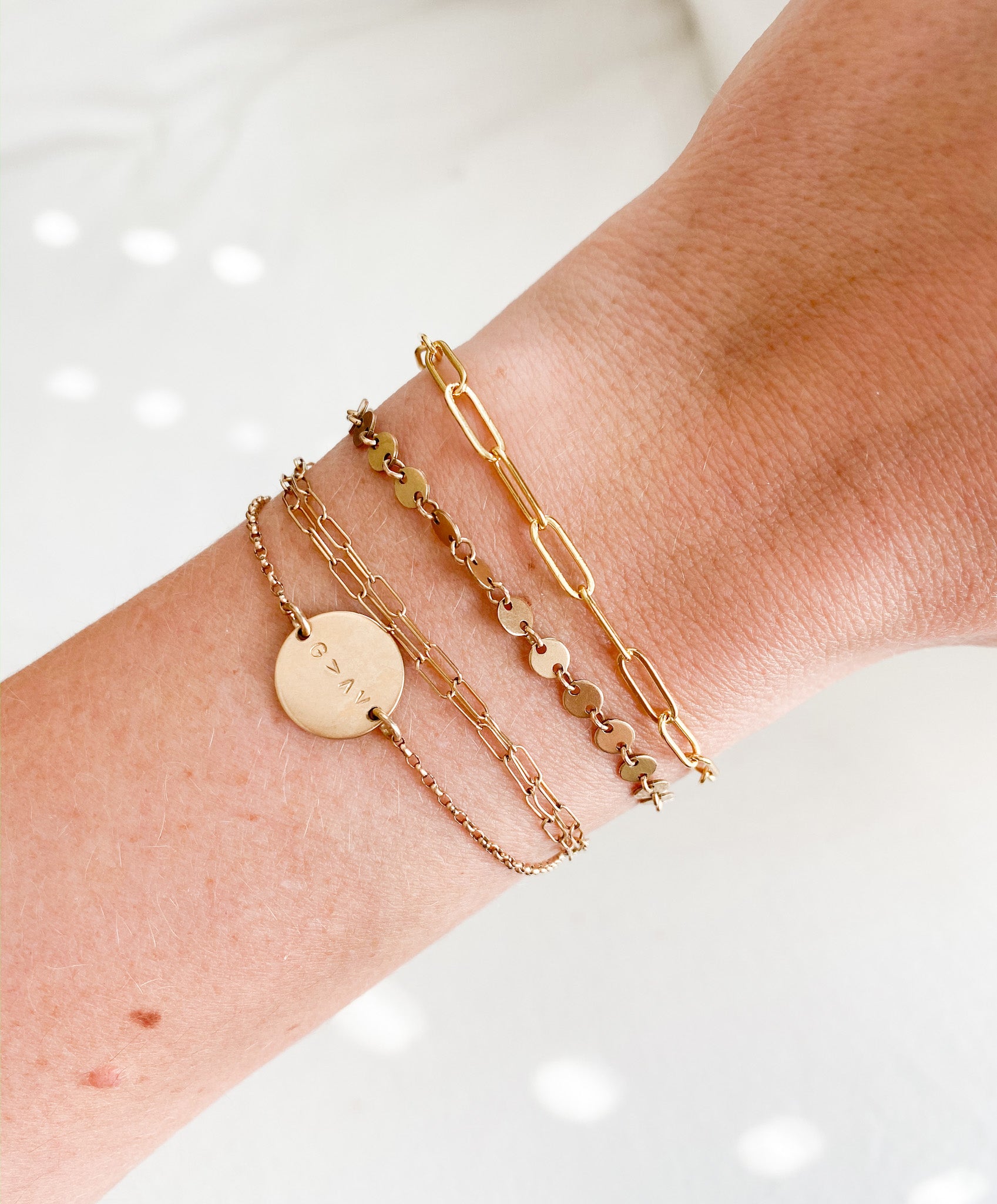 Large Paper Clip Chain Bracelet
