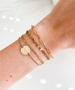 Large Paper Clip Chain Bracelet
