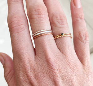 Hammered Stacking Ring