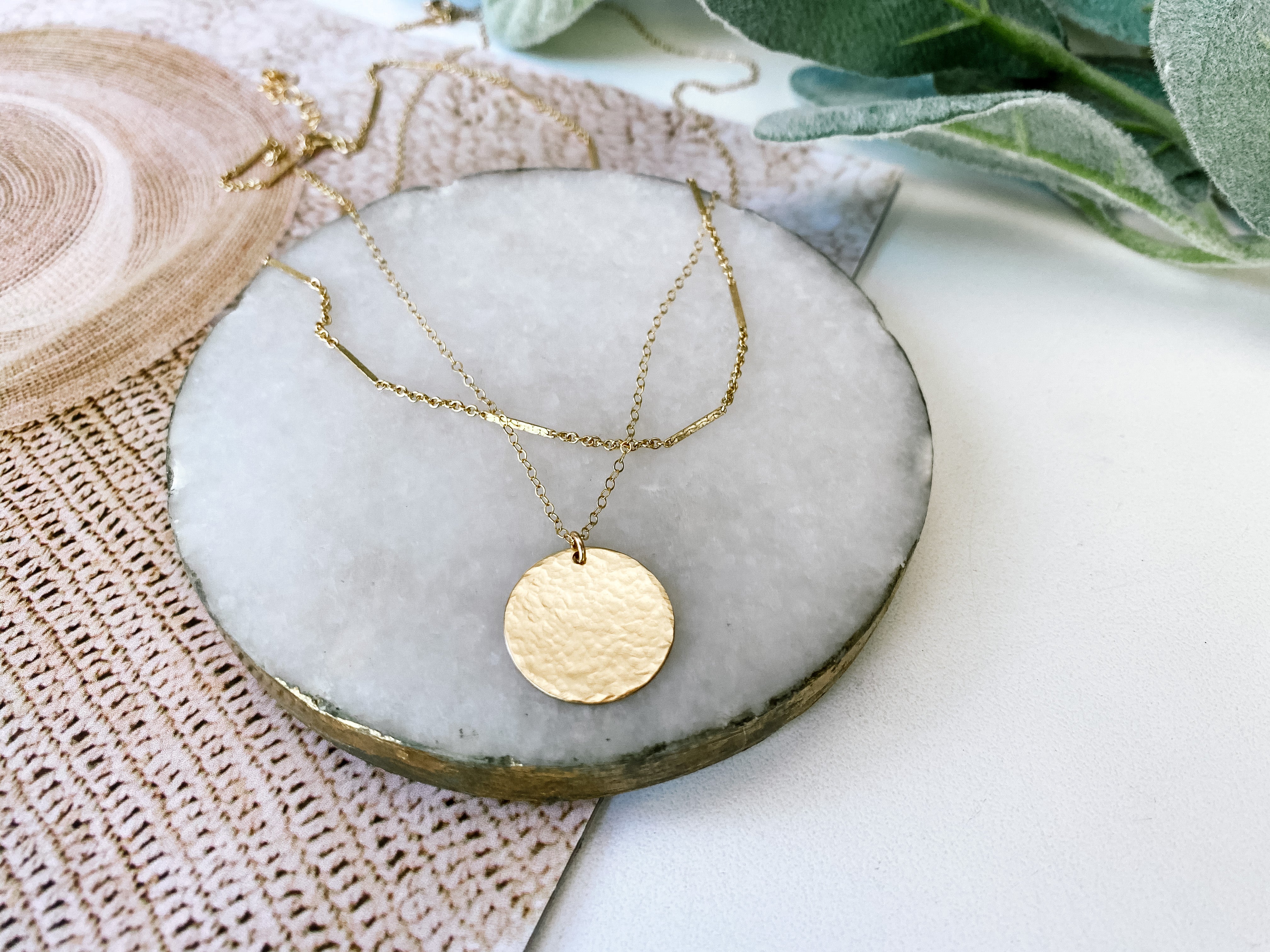 NB x PS46 Hammered Coin Necklace ONLY
