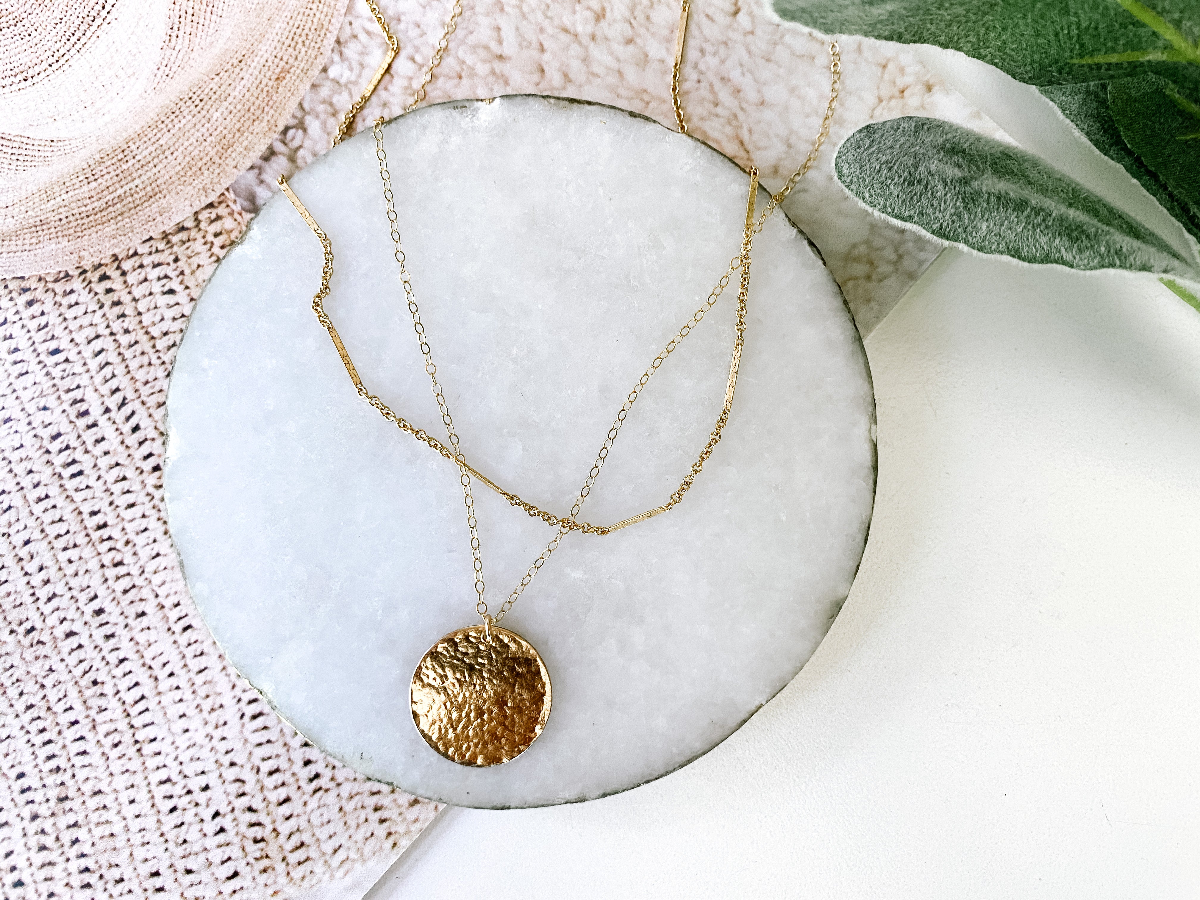 NB x PS46 Hammered Coin Necklace ONLY
