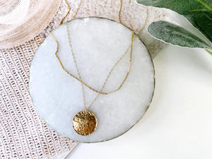 NB x PS46 Hammered Coin Necklace ONLY