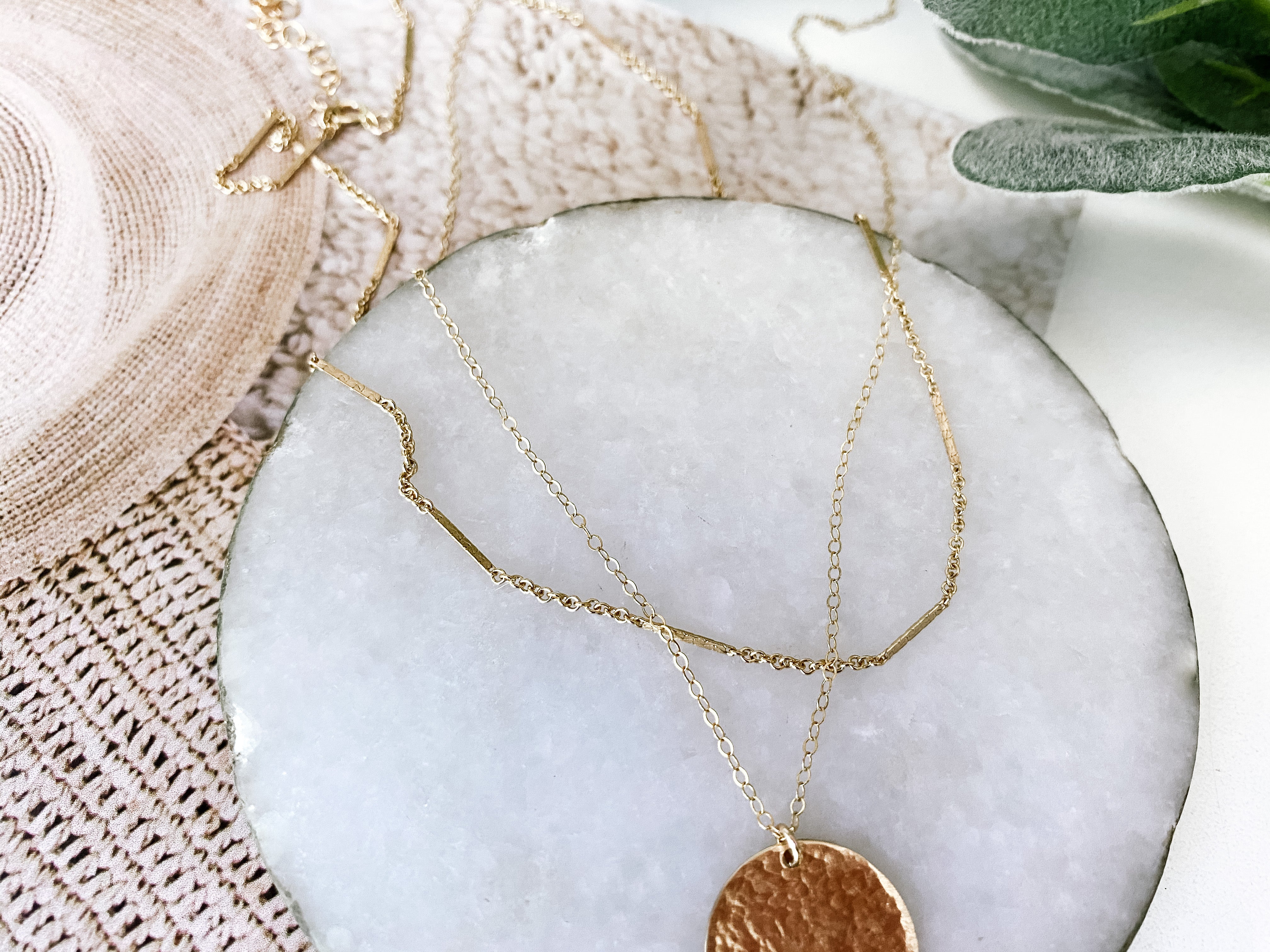 NB x PS46 Hammered Coin Necklace ONLY