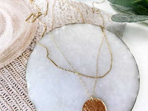 NB x PS46 Hammered Coin Necklace ONLY