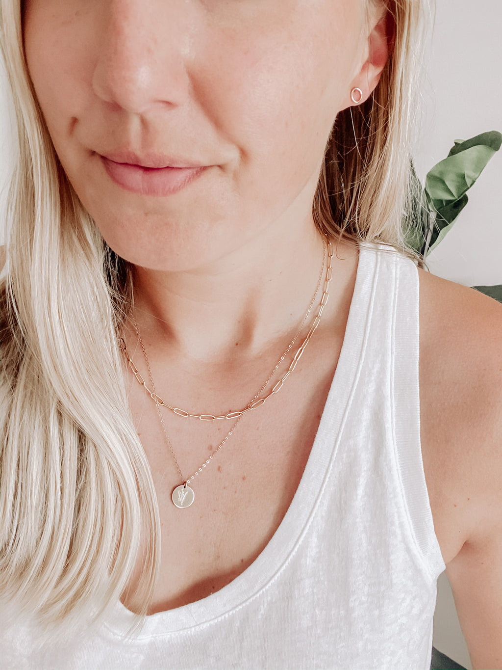 Large Paper Clip Chain Necklace