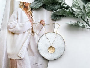 NB x PS46 Hammered Coin Necklace
