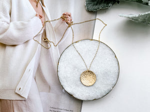 NB x PS46 Hammered Coin Necklace