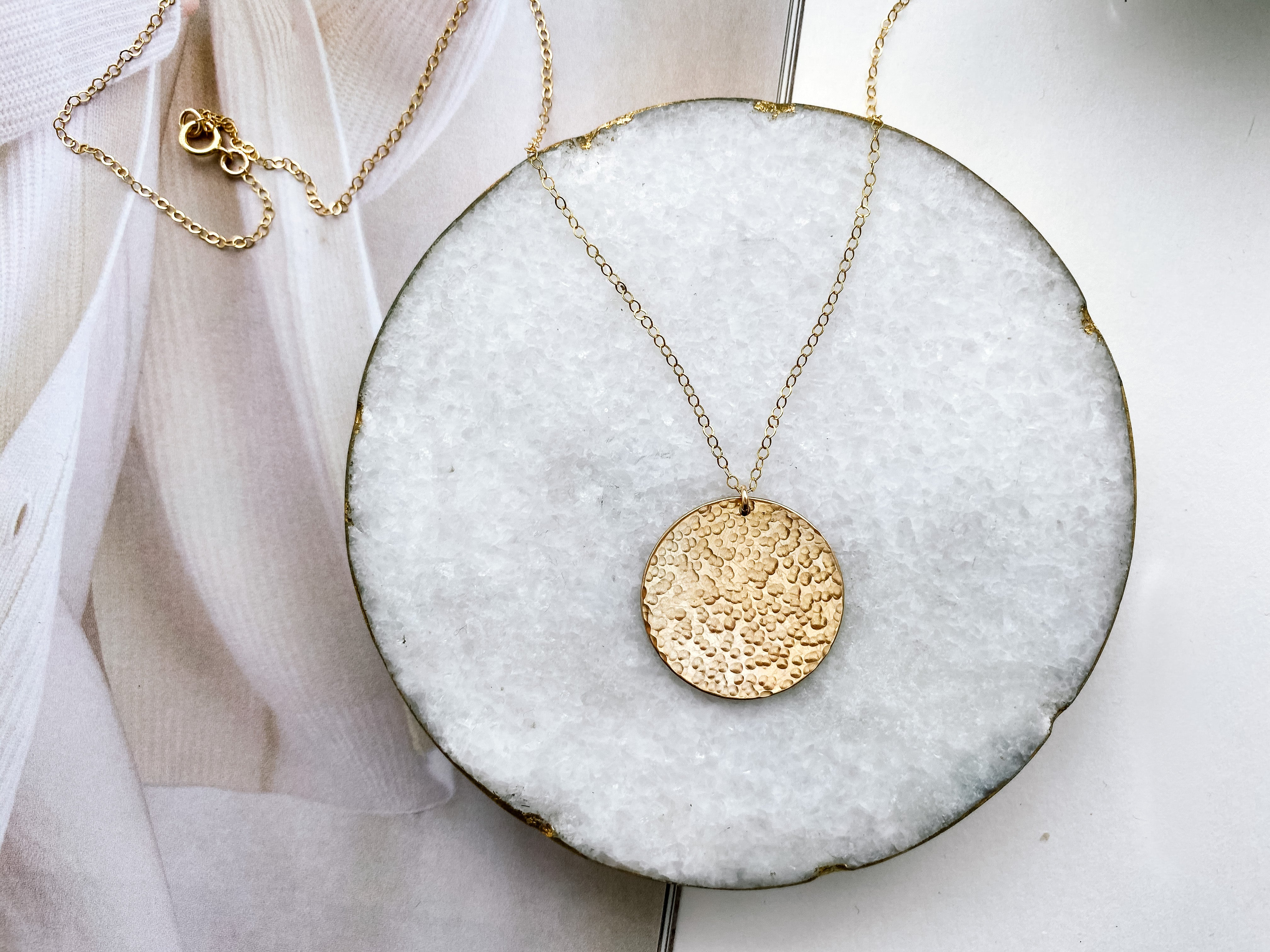 NB x PS46 Hammered Coin Necklace