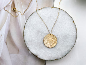 NB x PS46 Hammered Coin Necklace
