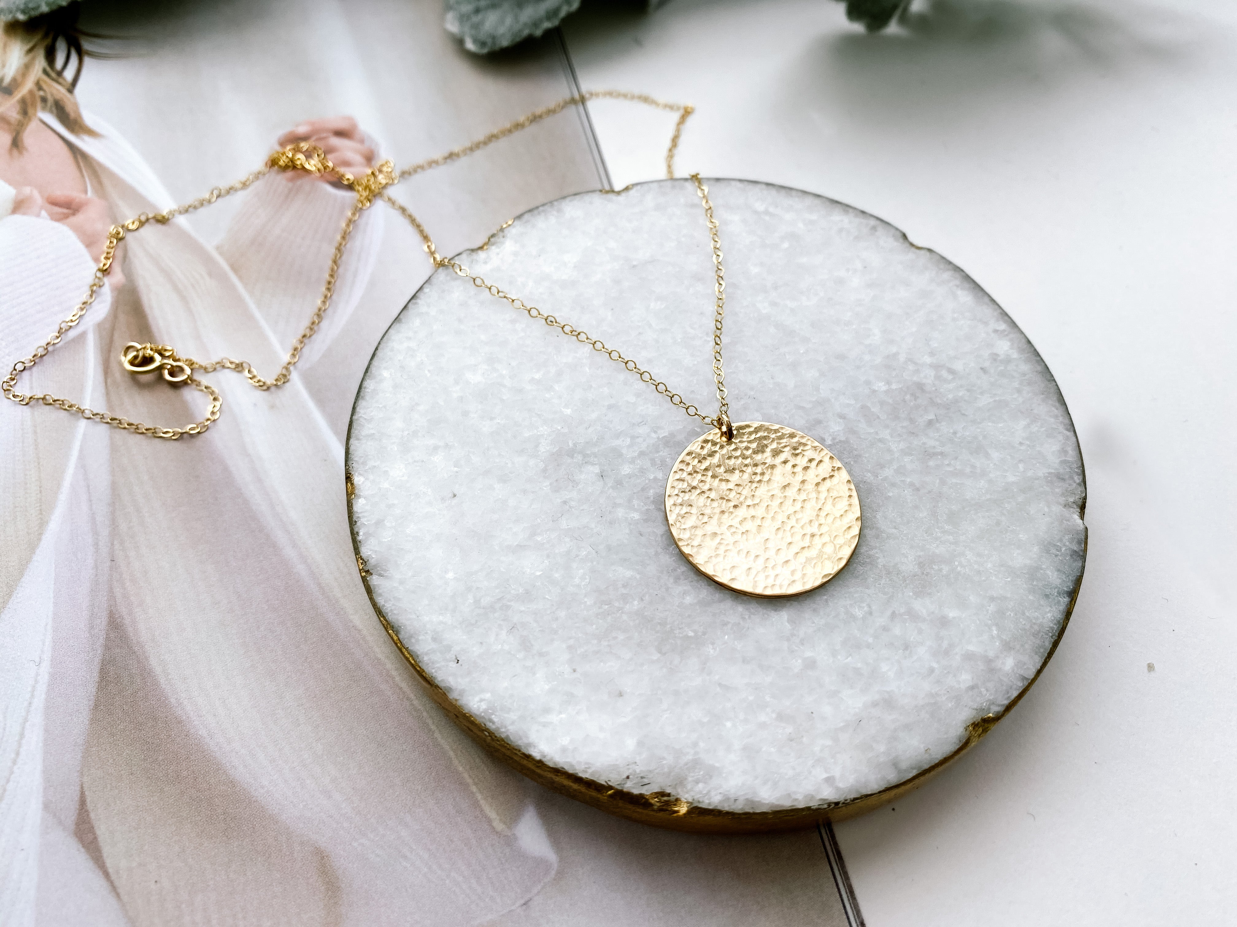 NB x PS46 Hammered Coin Necklace