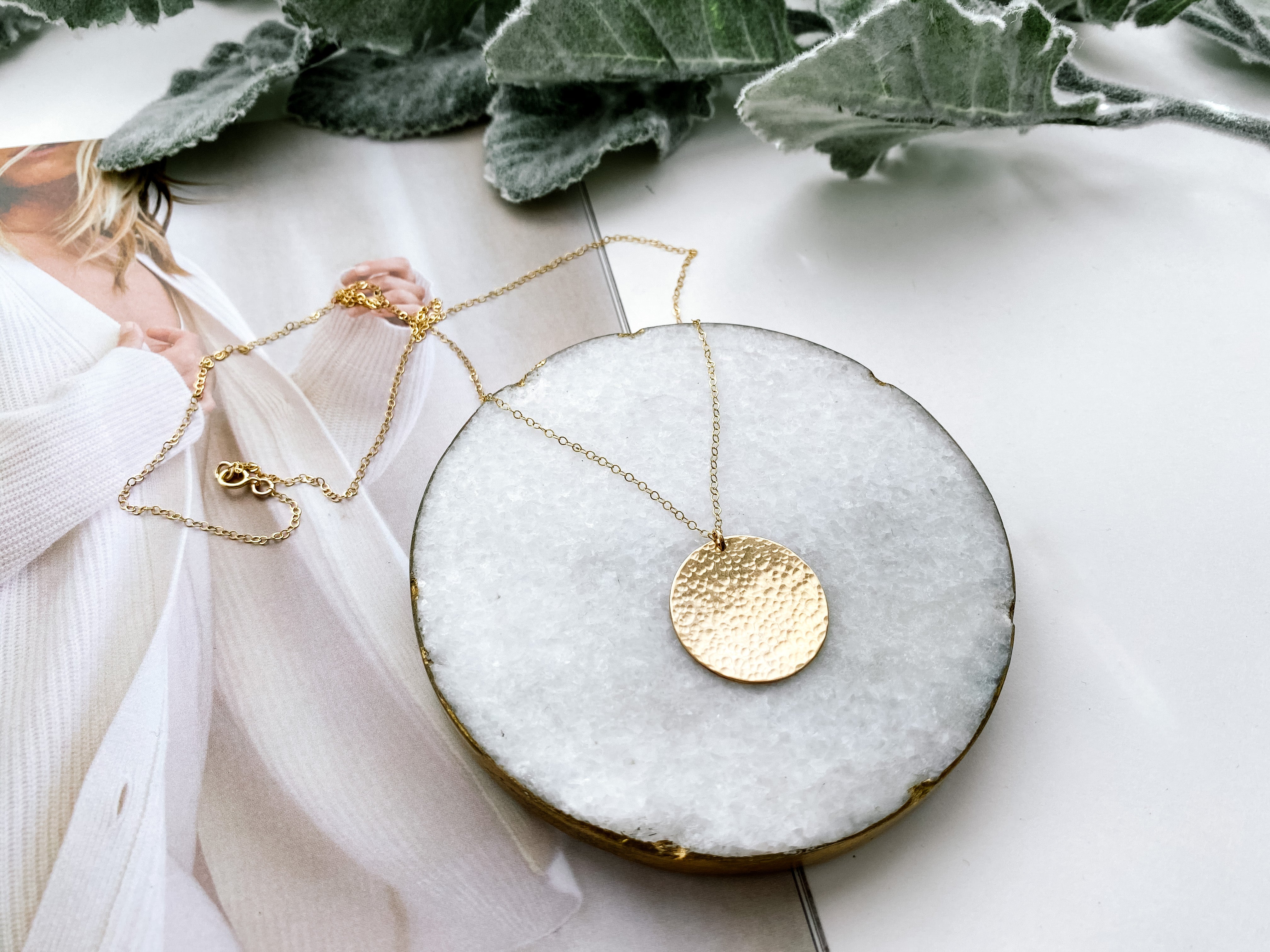NB x PS46 Hammered Coin Necklace