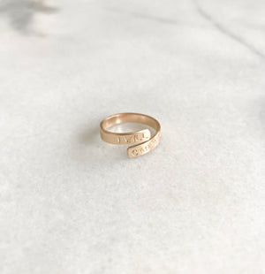 I Will Carry You Ring in 14K Gold Fill