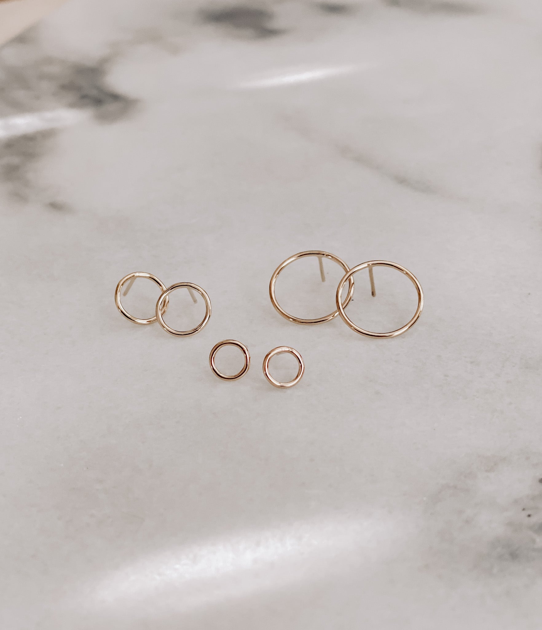 Chloe Circle Stud Earrings