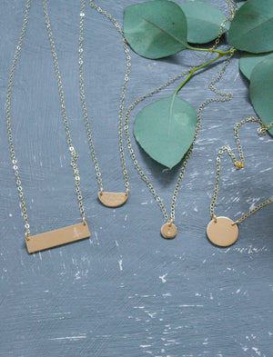 Mini Half Moon Necklace
